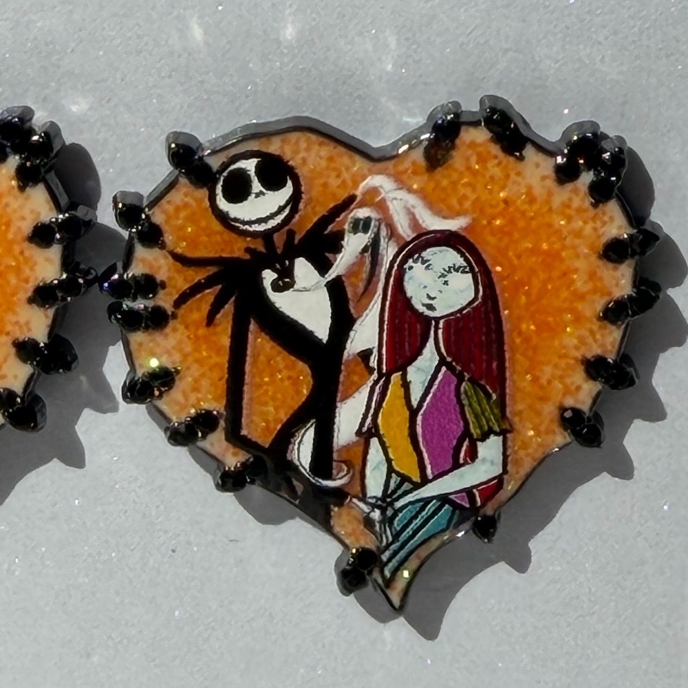 Disney BaubleBar Jack Sally Heart NBC earrings nwt - Picture 7 of 7